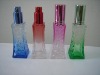 Colored glass perfume bottle