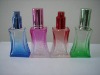 Colored glass perfume bottle