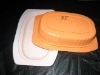 Colored plastic tray (for food, rice, etc...)