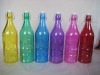 Colorful Kitchenware Oil And Vinegar Glass Bottle