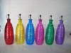 Colorful Kitchenware Oil And Vinegar Glass Bottle