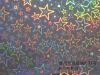 Colorful Star Metallic Laser Transfer Card for Valentine Gift Packing