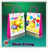 Colorful and Cute art paper gift bag packaing