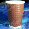 Colorful ripple wall hot tea embossed paper cup