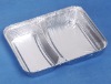 Compartmented  aluminium foil container