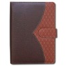 Concise leather cover business notebook printing