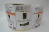 Continuous self adhesive clear labels