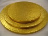 Corrugated cake boards, gold color coated cake board