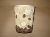 Corrugated coffee cup