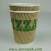 Corrugated paper cups