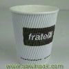 Corrugated paper cups