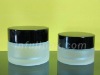 Cosmetic Jar with black cap