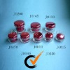 Cosmetic Red Packaging Nail Gel Jars 15ml gram Round Cases