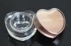 Cosmetic heart acrylic jar 5g,10g