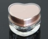 Cosmetic heart acrylic jar 5g,10g