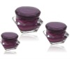 Cosmetic jar in purple color