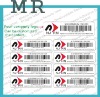 Costom security barcode label roll,security barcode stickers