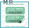 Costom security barcode labels,security barcode stickers