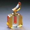 Crystal Apple Shaped Amber Perfume Bottle