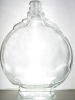 Crystal clean high quality flat glass bottle