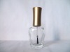 Crystal nail polish bottle with brush