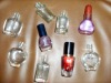 Custom made Top quality Transparent Glass Nail Polish oil bottle