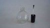 Custom made Top quality Transparent Glass Nail Polish oil bottle