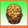 Custom paper muffin cups, leopard cake cases