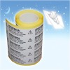 Custom roll adhesive label