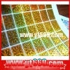 Customized 2D oval Gold Holographic label/ Round Holographic sticker/ Gold hologram Sticker