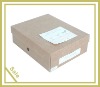 Customized brown kraft paper packing box for gift