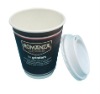 DOUBLE PE smooth paper cups with lids (New Arrival)