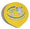 Die cut aluminum foil lids for yogurt