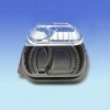 Disposable Black Blister Plastic Lunch Container