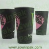 Disposable Paper Cups Of Hot Beverage