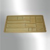 Disposable Plastic Food Tray with Wooden Pattern