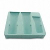 Disposable Yellow PVC Flocking Blister Plastic Slide Binding Tray