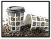 Disposable hot coffea paper cup