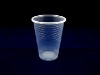 Disposable plastic beverage cup