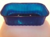 Disposable plastic blue fruit container 500ml