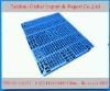 Double deck stakable plastic pallet