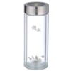 Double wall glass water bottle