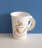 Drink paper cup with handle