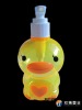 Duck-shaped bottle/plastic hand sanitizer bottle/shower gel bottle/shampoo bottle/liquid detergent bottle