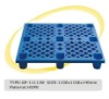 EURO standard plastic pallet single faced pallet