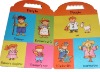 Easy to carry children board book printing