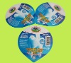 Embossed aluminum foil lids for yogurt,jam,juice