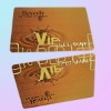 Embossed golden VIP card