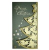 Embossed greeting card for Christmas