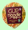 Embossed lids foil For Noodle Cups